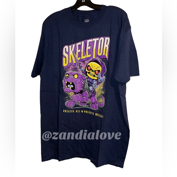 New SKELETOR Funko Pop! x Masters Of The Universe Men's T-Shirt size L,XL - Picture 1 of 4